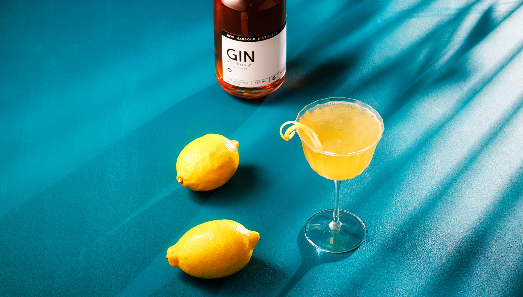 Lemon Latvia Gin Cocktail — New Harbour Distillery